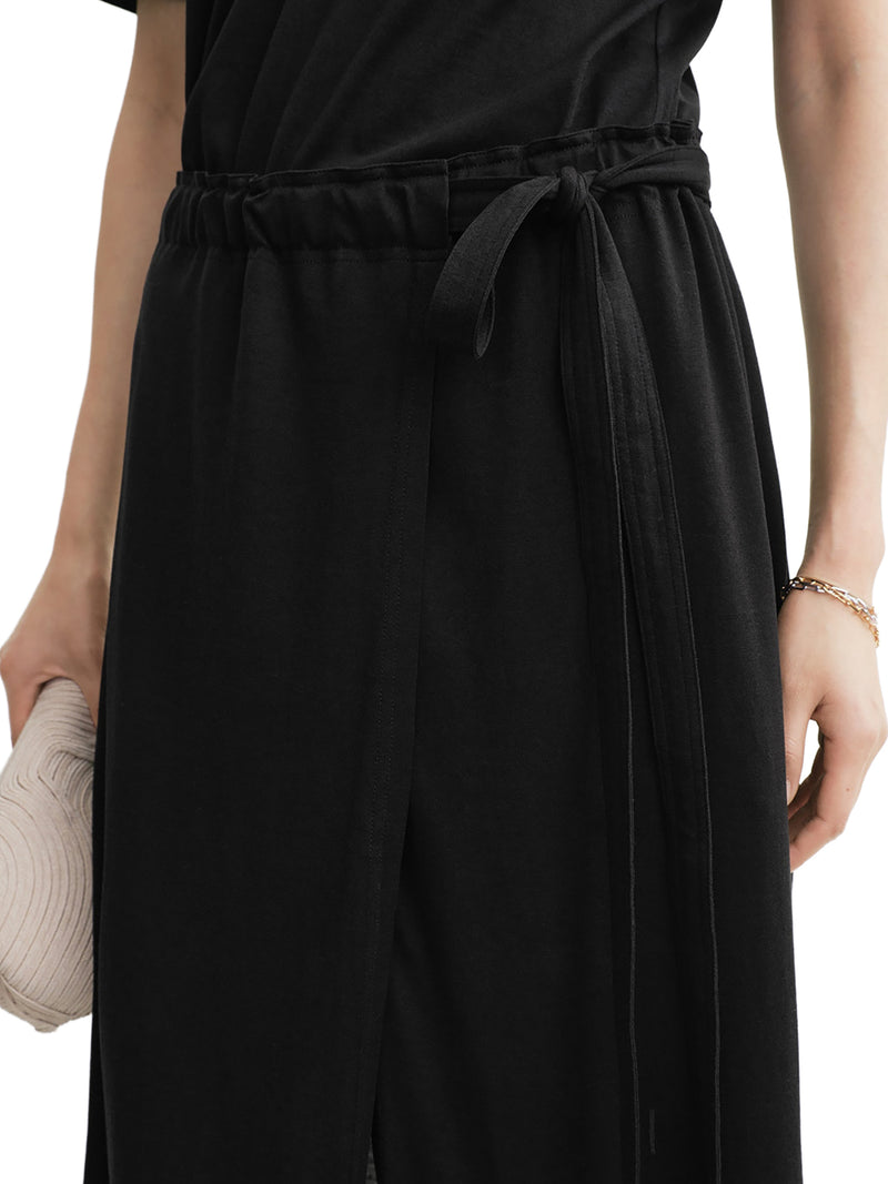 Toteme Women Long Cotton And Silk Wrap Skirt TOTEME