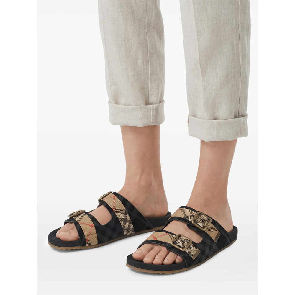 Burberry Black Sandals Men BURBERRY
