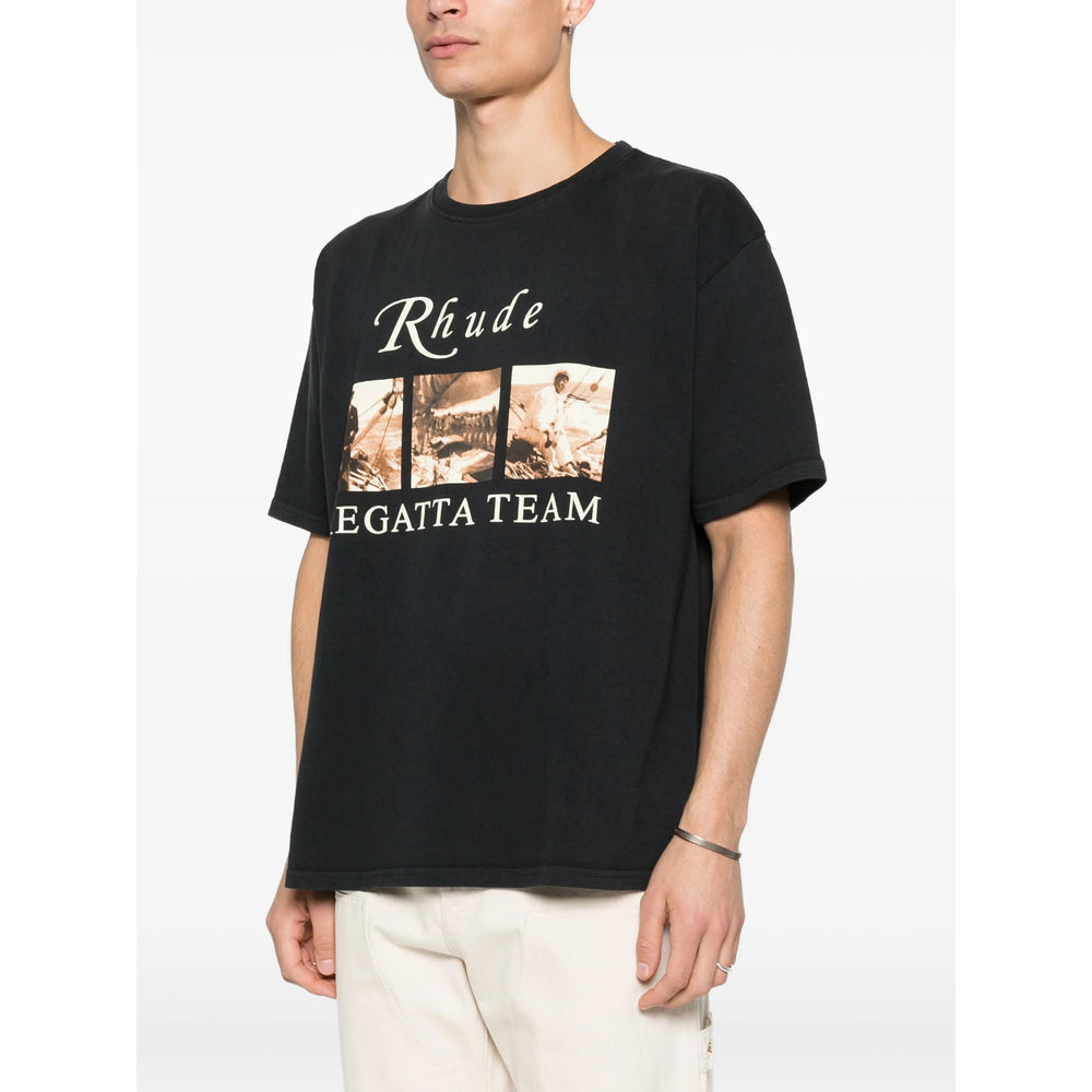 Rhude Black T-Shirts & Vests - T-Shirts Men RHUDE