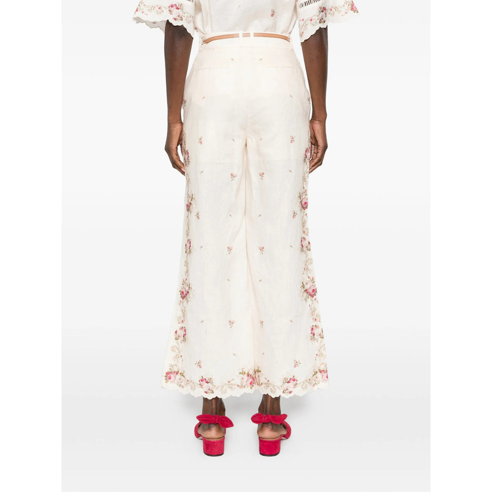 Zimmermann Neutrals Trousers - Flared Trousers Women ZIMMERMANN
