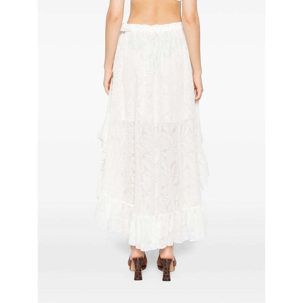 Zimmermann White Skirts - Asymmetric & Draped Skirts Women ZIMMERMANN