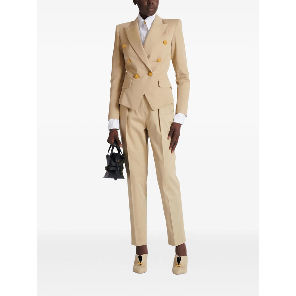 Balmain Neutrals Trousers - Tailored Trousers Women BALMAIN