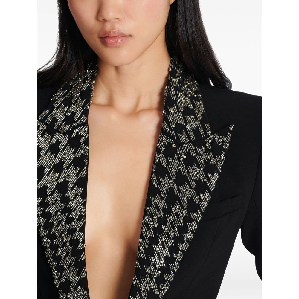 Balmain Black Jackets - Blazers Women BALMAIN
