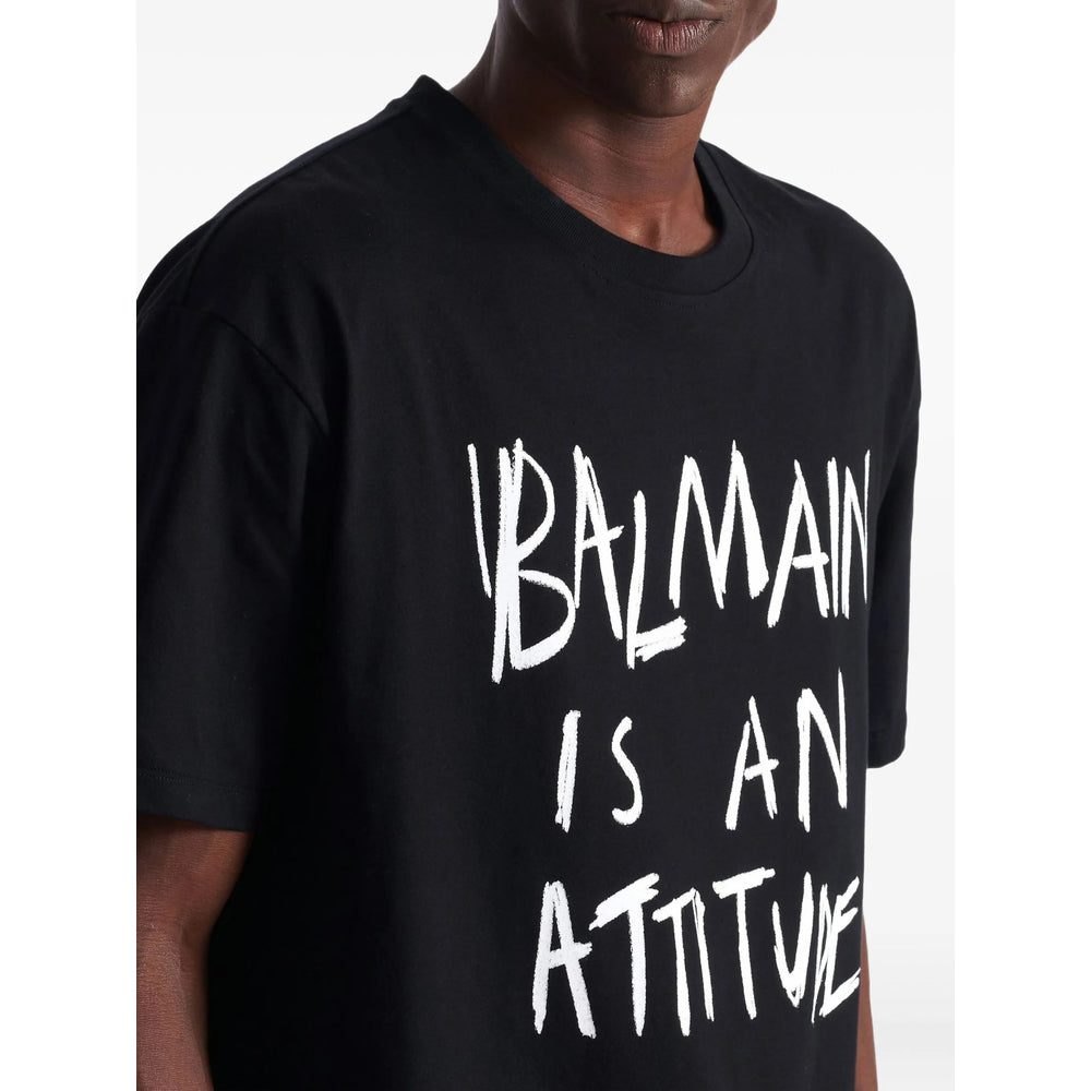 Balmain Black T-Shirts & Vests - T-Shirts Men BALMAIN