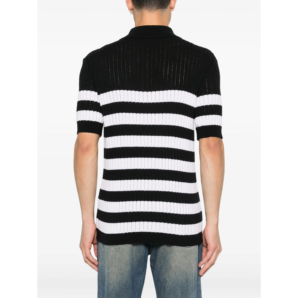 Balmain Black Polo Shirts Men BALMAIN