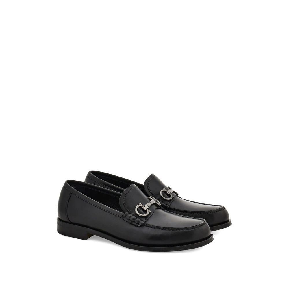 Ferragamo Black Loafers Men FERRAGAMO