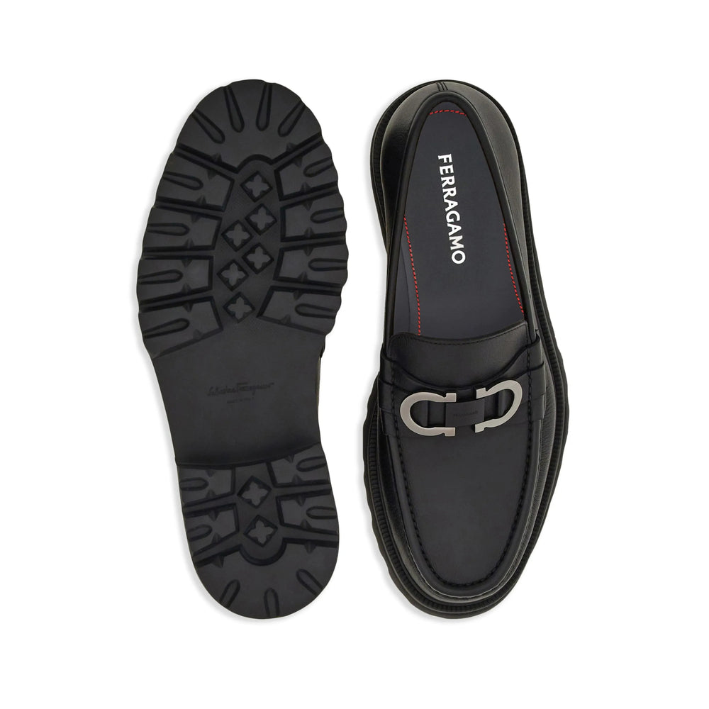 Ferragamo Black Loafers Men FERRAGAMO
