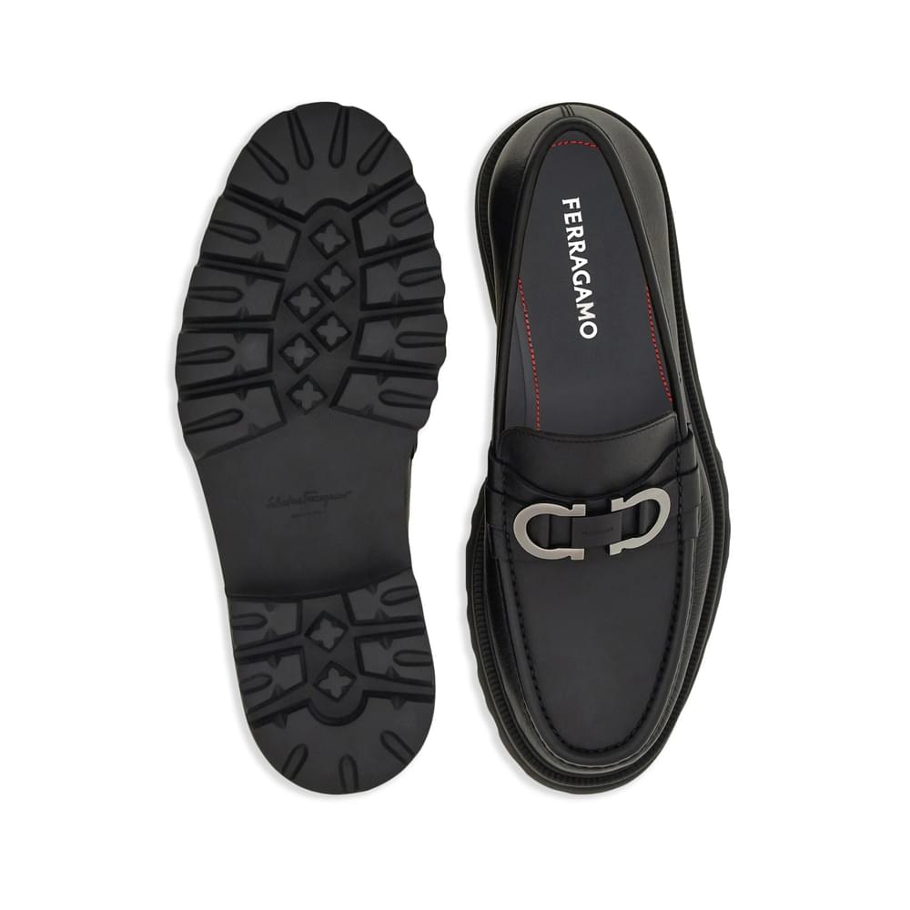 Ferragamo Black Loafers Men FERRAGAMO