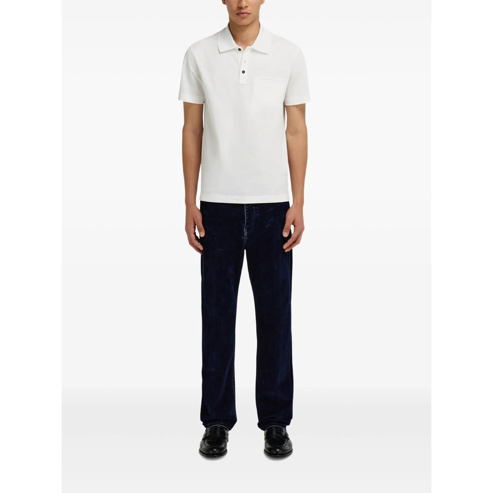 Ferragamo White Polo Shirts Men FERRAGAMO