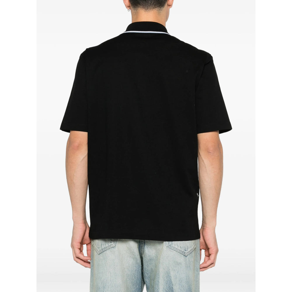 Ferragamo Black Polo Shirts Men FERRAGAMO