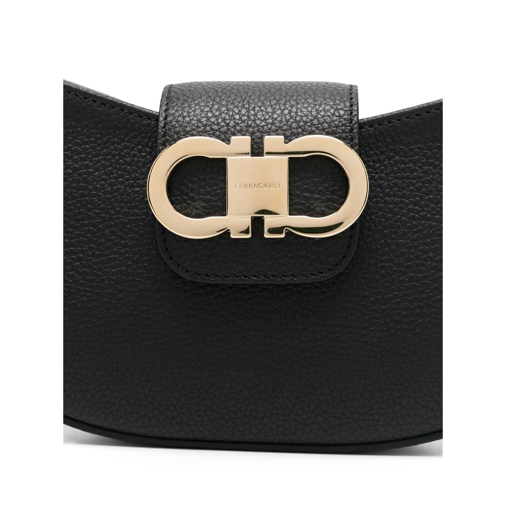 Ferragamo Black Shoulder Bags Women FERRAGAMO