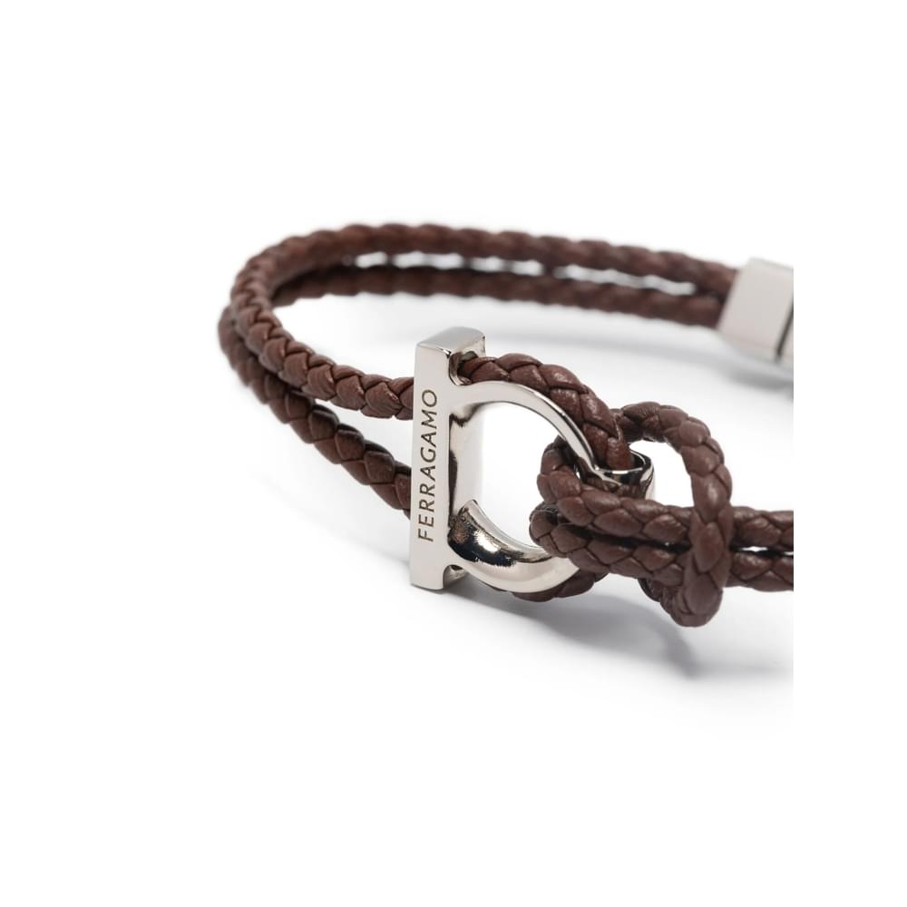 Ferragamo Brown Bracelets Men FERRAGAMO