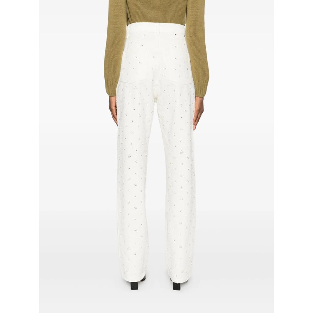 Golden Goose White Trousers Women GOLDEN GOOSE