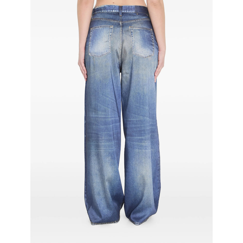 Golden Goose Blue Trousers - Palazzo Pants Women GOLDEN GOOSE
