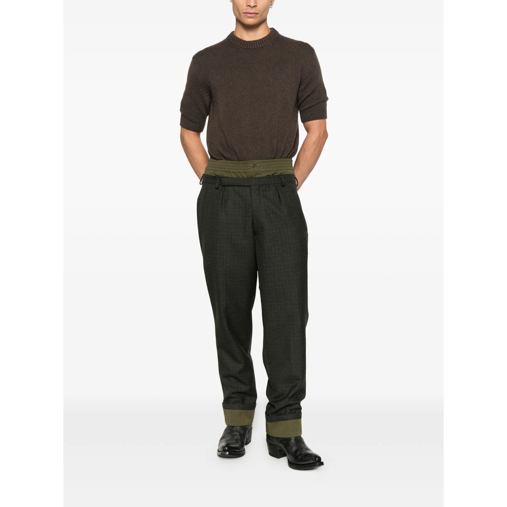 Prada Green Trousers Men PRADA