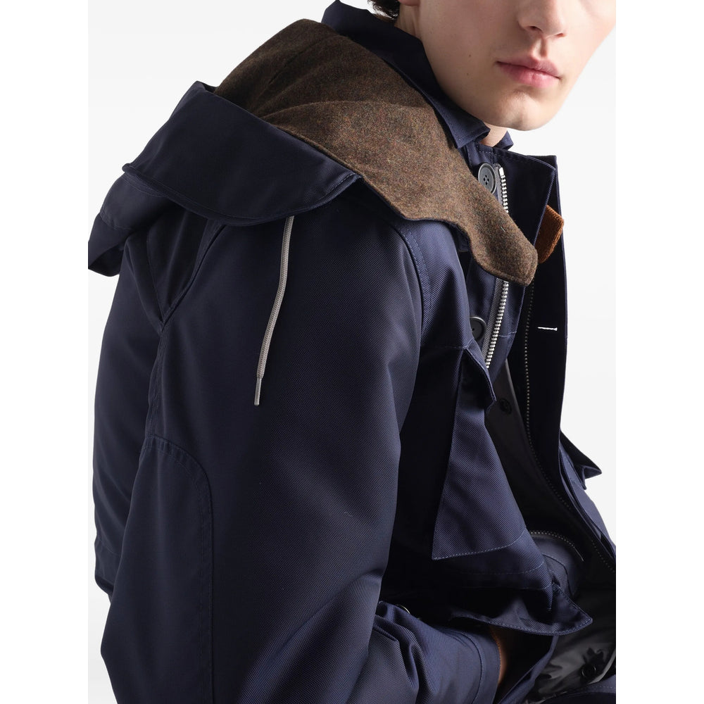 Prada Blue Jackets - Hooded Jackets Men PRADA