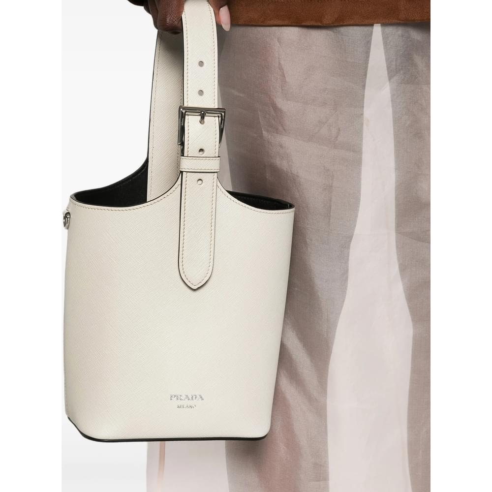 Prada Neutrals Bucket Bags Women PRADA