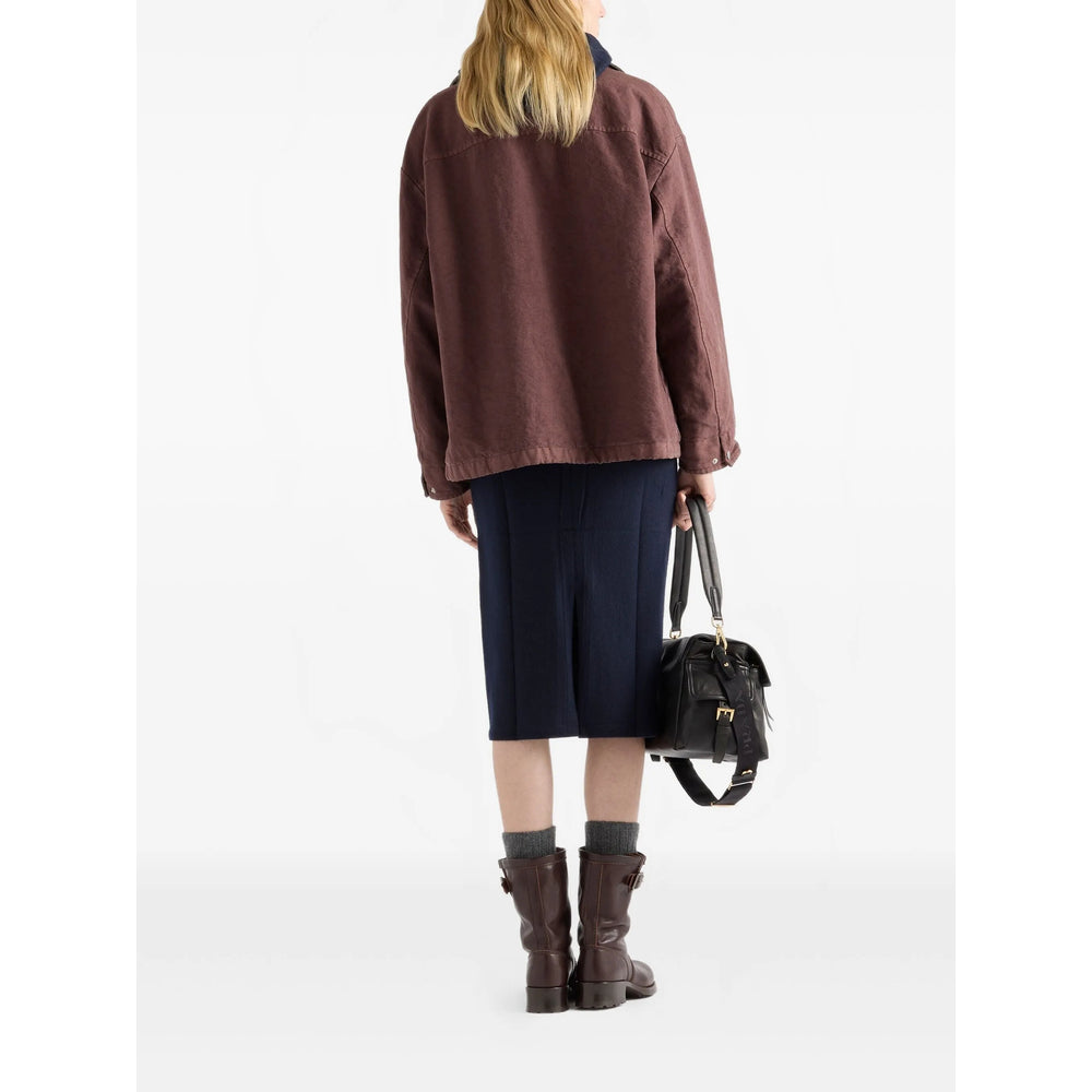 Prada Brown Jackets - Oversized Jackets Women PRADA