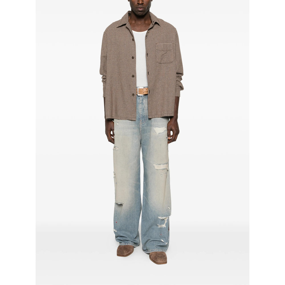 Amiri Blue Denim - Wide-Leg Jeans Men AMIRI