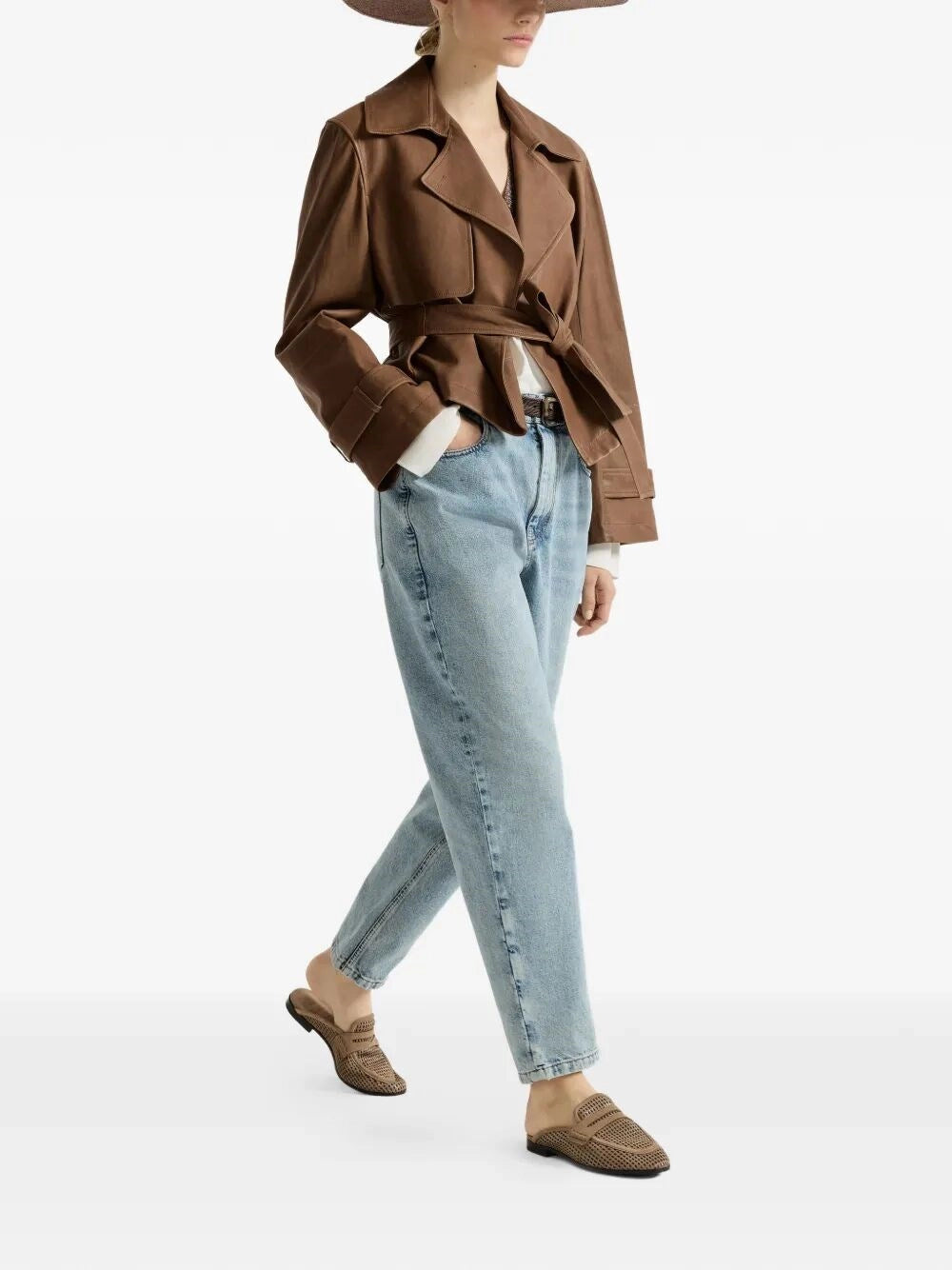 Brunello Cucinelli Women Baggy Tapered Jeans BRUNELLO CUCINELLI