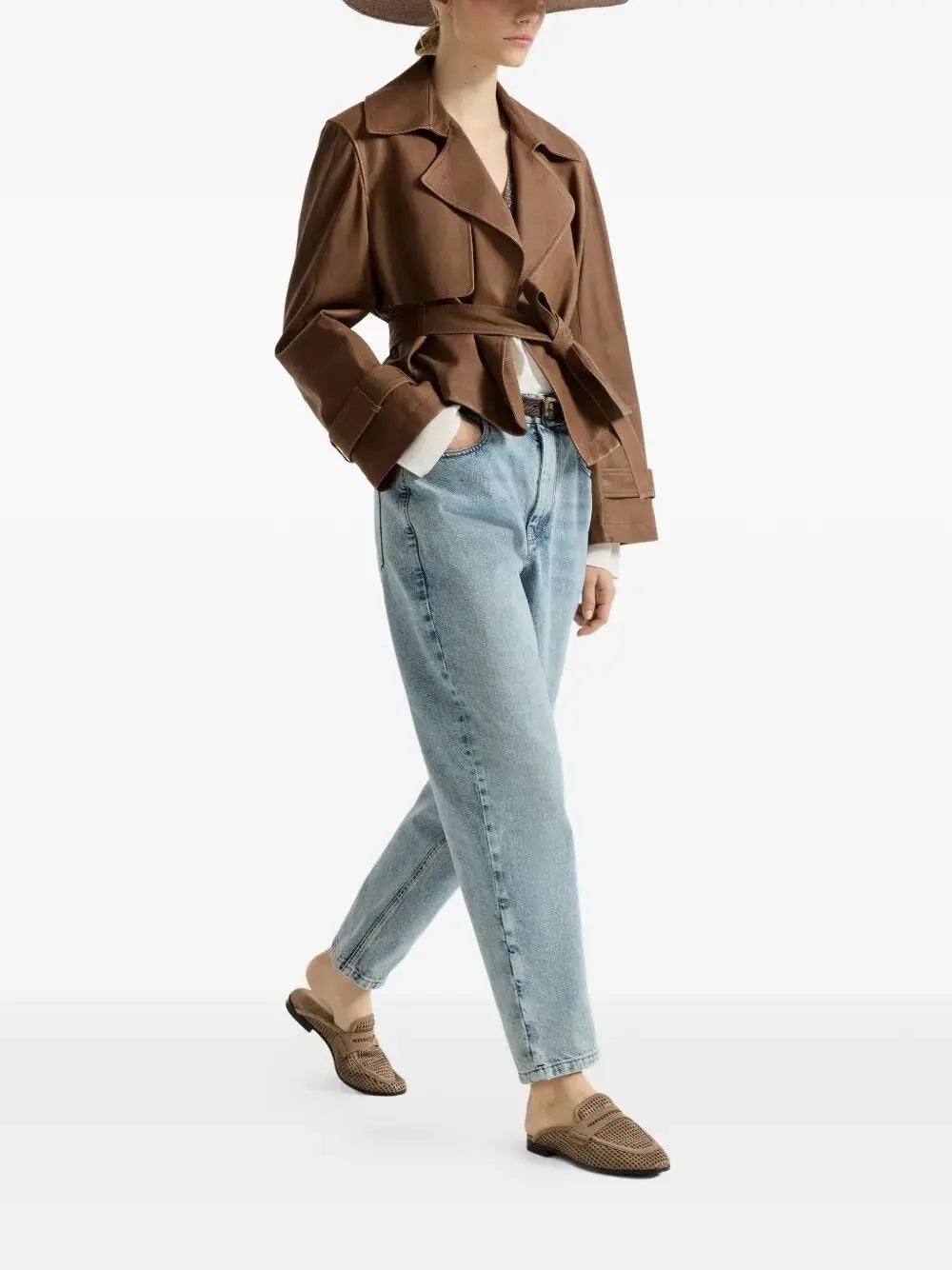 Brunello Cucinelli Women Baggy Tapered Jeans BRUNELLO CUCINELLI