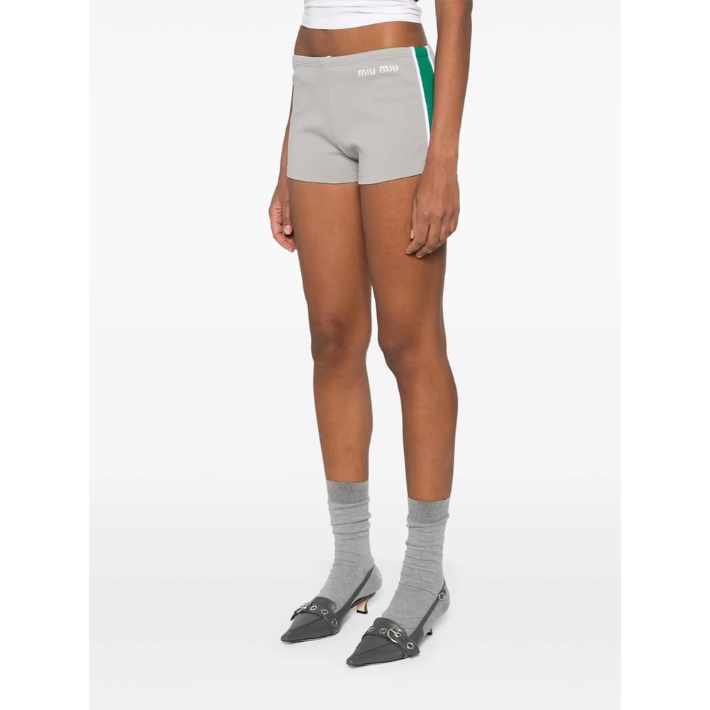 Miu Miu Grey Shorts - Short Shorts Women MIU MIU