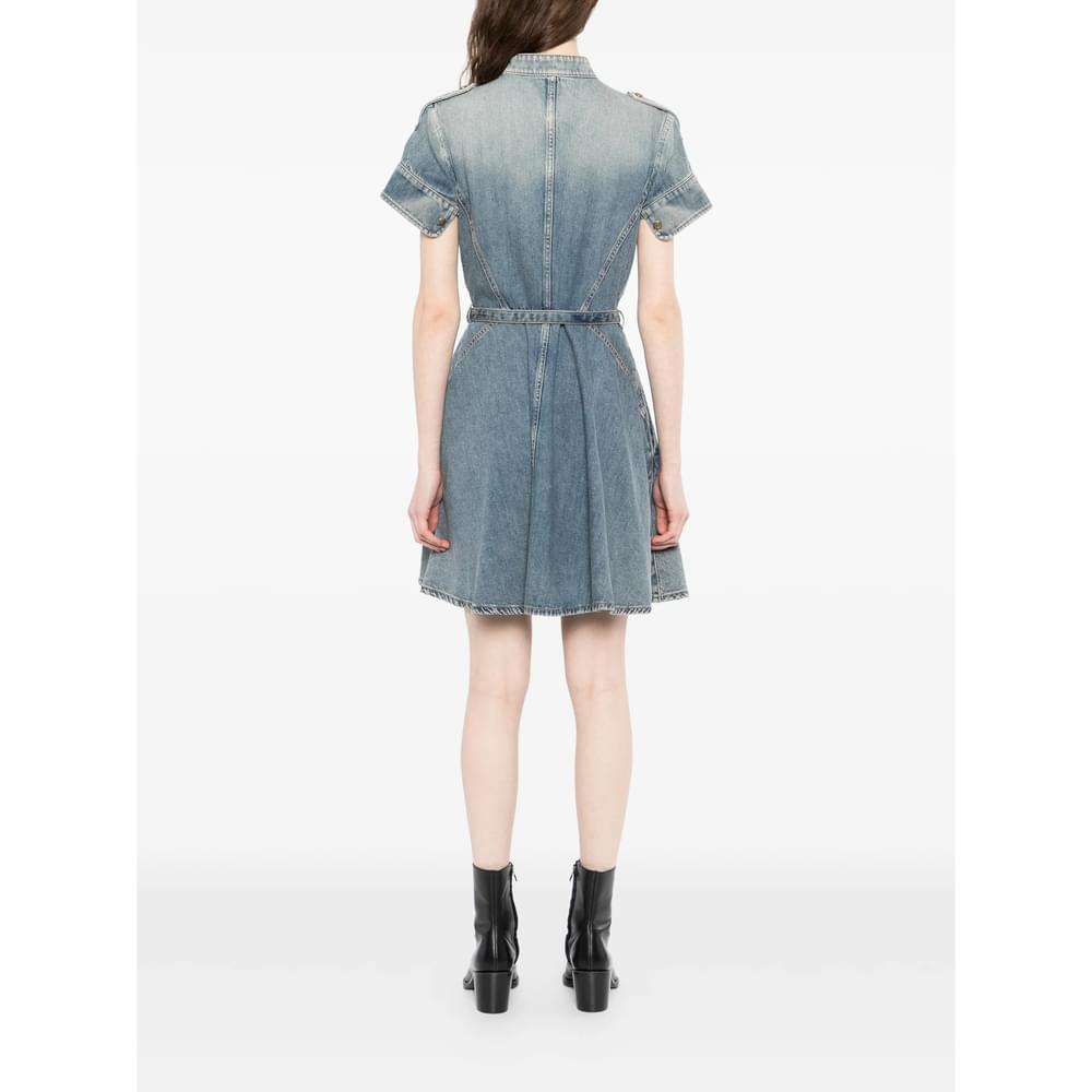 Alexander Mcqueen Blue Dresses - Day Dresses Women Women ALEXANDER MCQUEEN