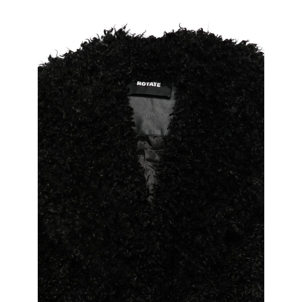 Rotate Black Coats - Faux Fur Coats Women