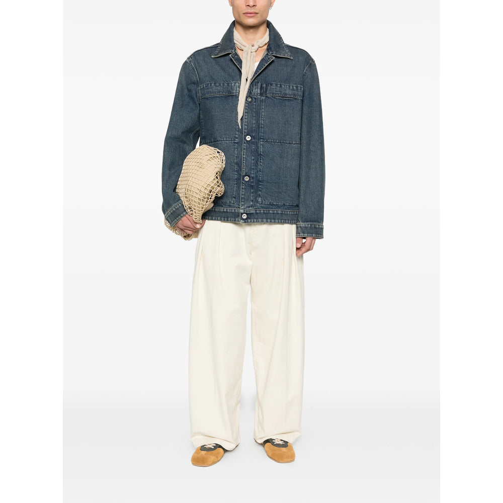 Jil Sander Blue Jackets - Denim Jackets Men JIL SANDER