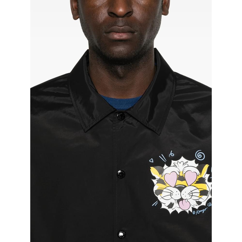 Kenzo Black Jackets - Shirt Jackets Men KENZO