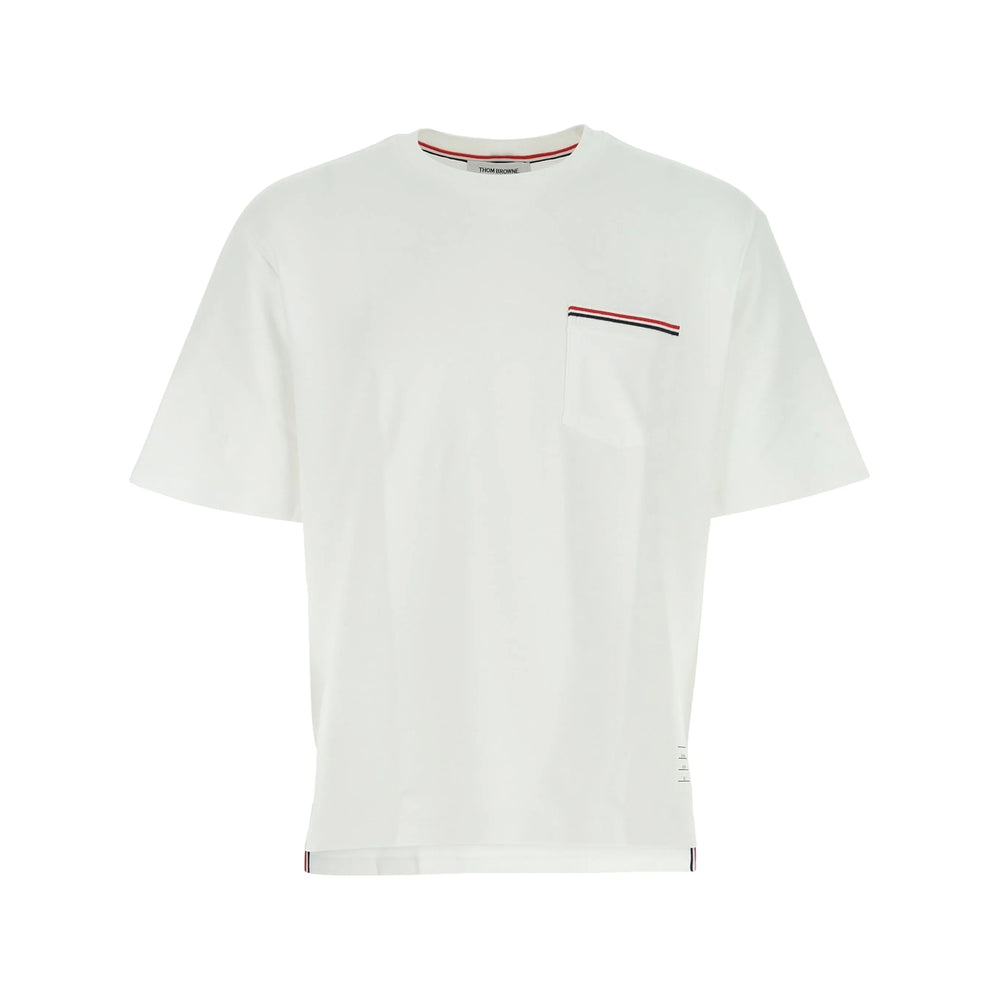 Thom Browne White T-Shirts & Vests - T-Shirts Men THOM BROWNE