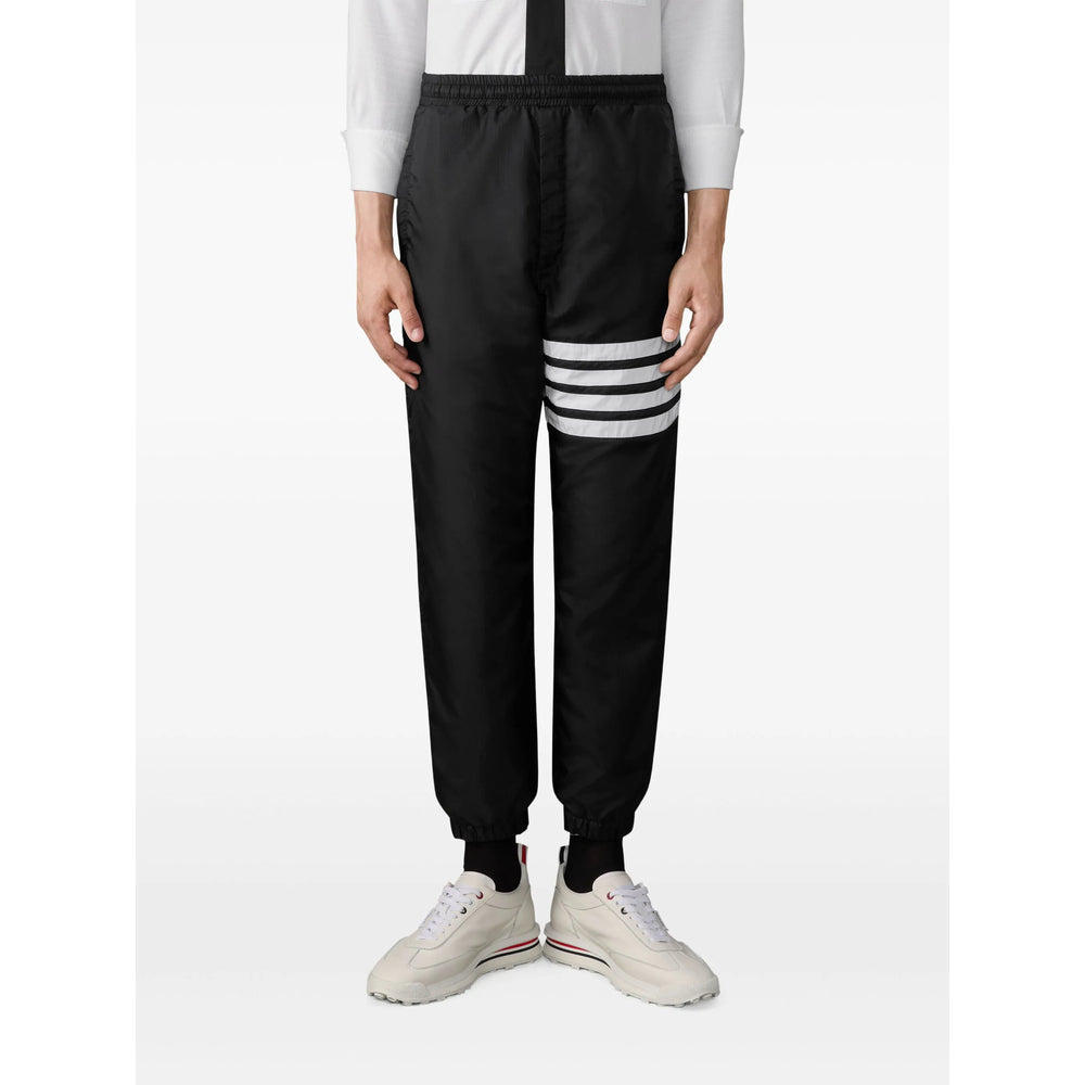 Thom Browne Black Trousers - Track Pants Men THOM BROWNE