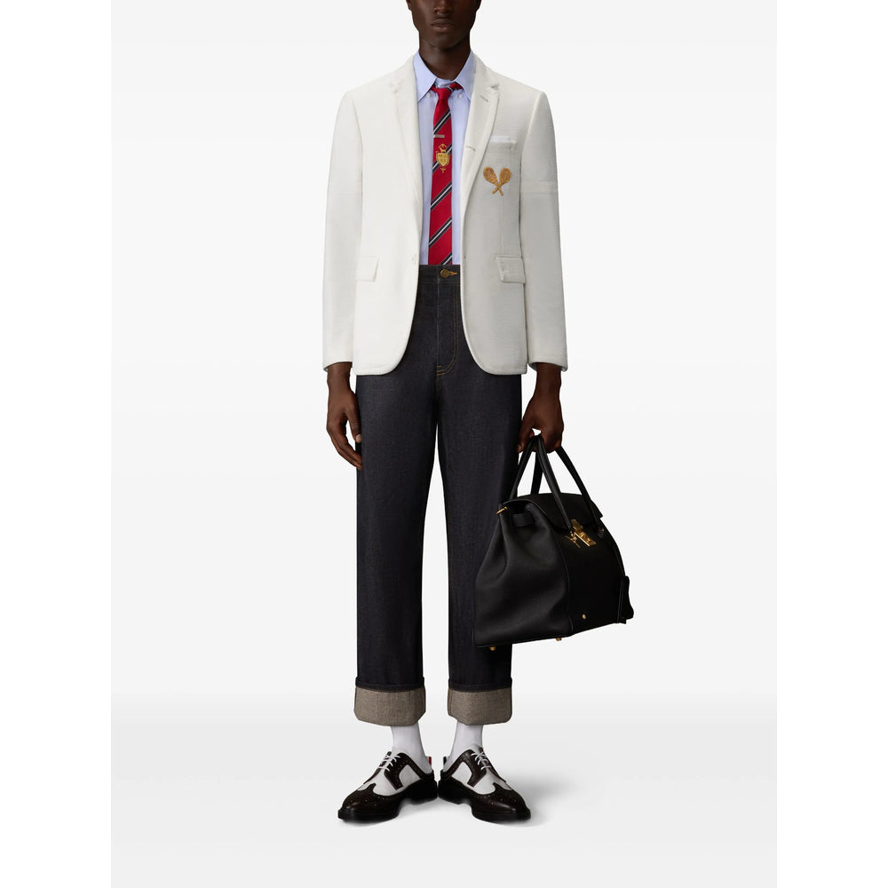 Thom Browne Blue Denim - Regular & Straight-Leg Jeans Men THOM BROWNE