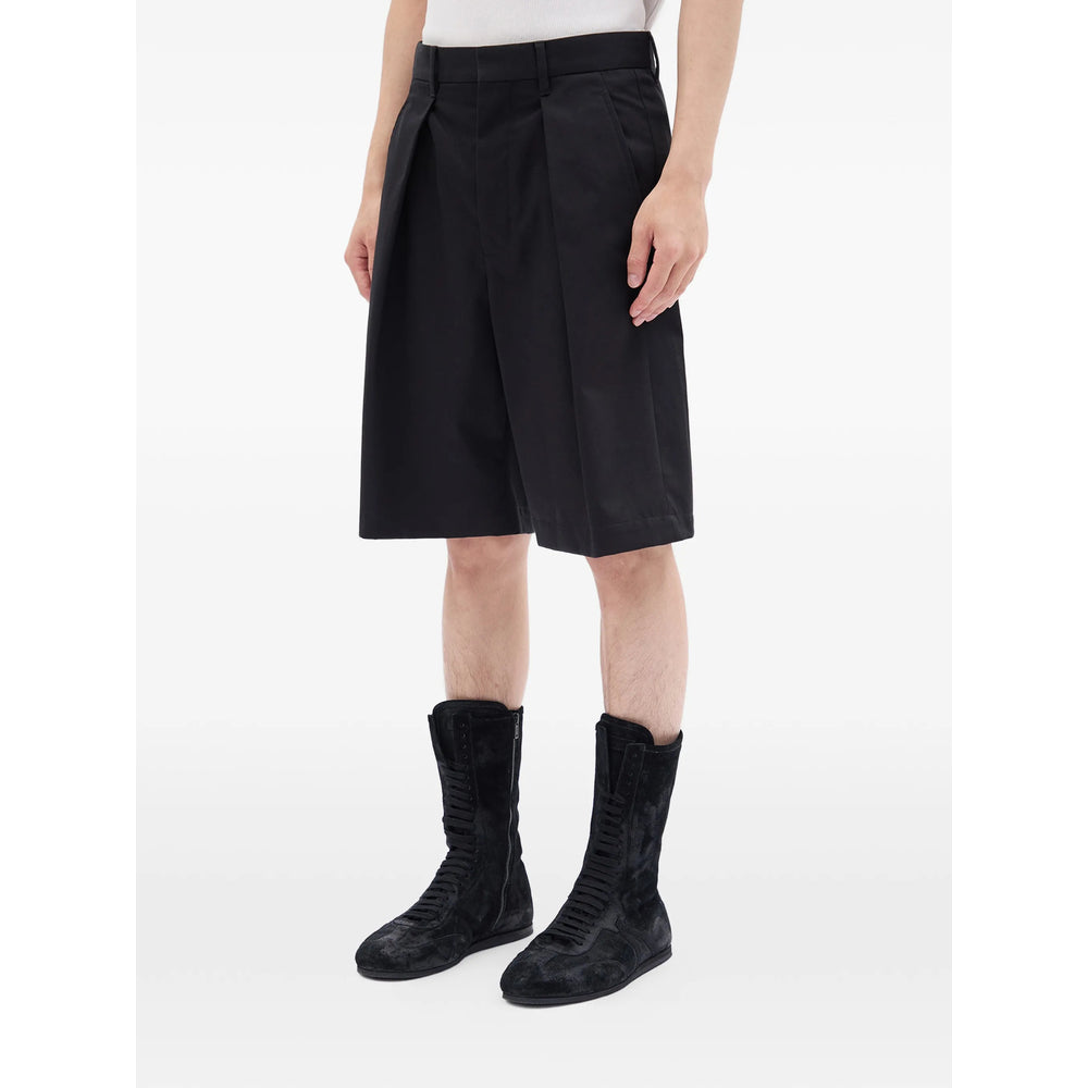 Ann Demeulemeester Black Shorts - Tailored Shorts Men ANN DEMEULEMEESTER