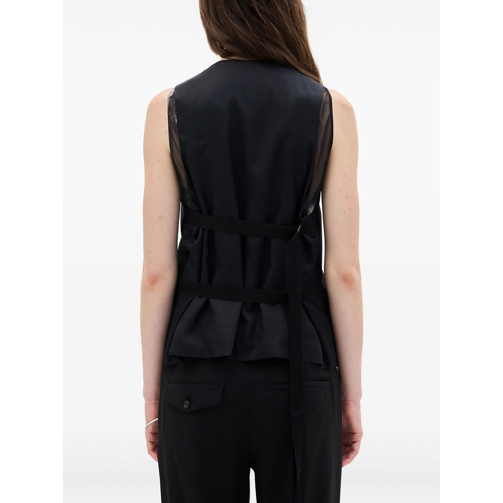 Ann Demeulemeester Black Jackets - Waistcoat & Gilets Women ANN DEMEULEMEESTER