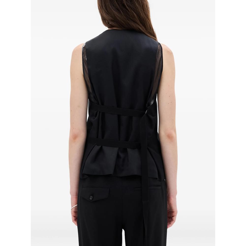 Ann Demeulemeester Black Jackets - Waistcoat & Gilets Women ANN DEMEULEMEESTER