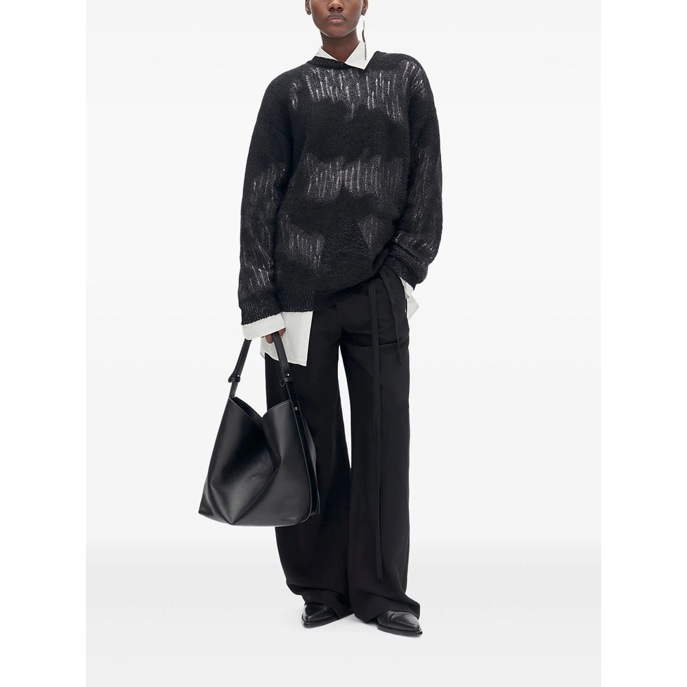 Ann Demeulemeester Black Trousers - Palazzo Pants Women ANN DEMEULEMEESTER