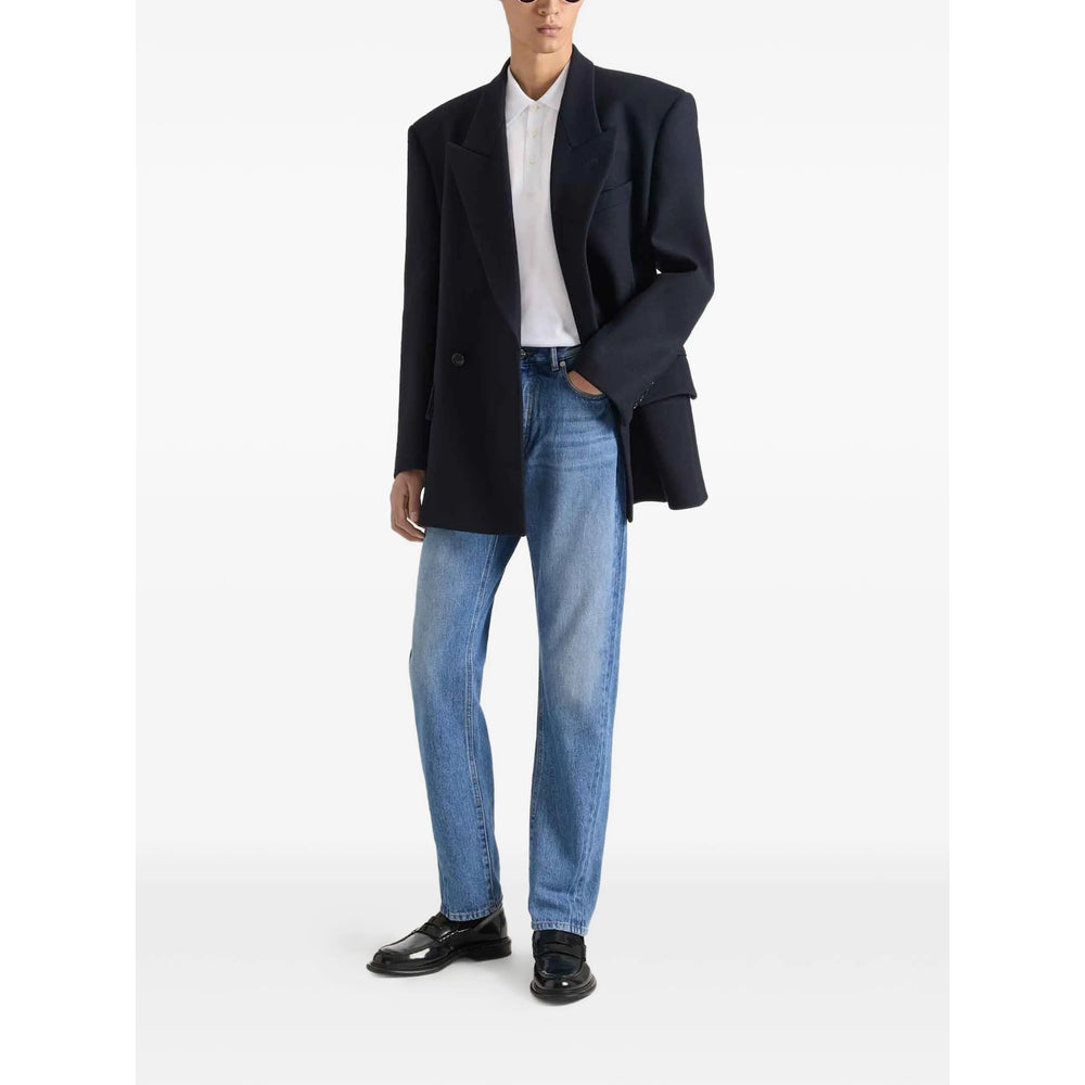 Givenchy Blue Denim - Wide-Leg Jeans Men GIVENCHY