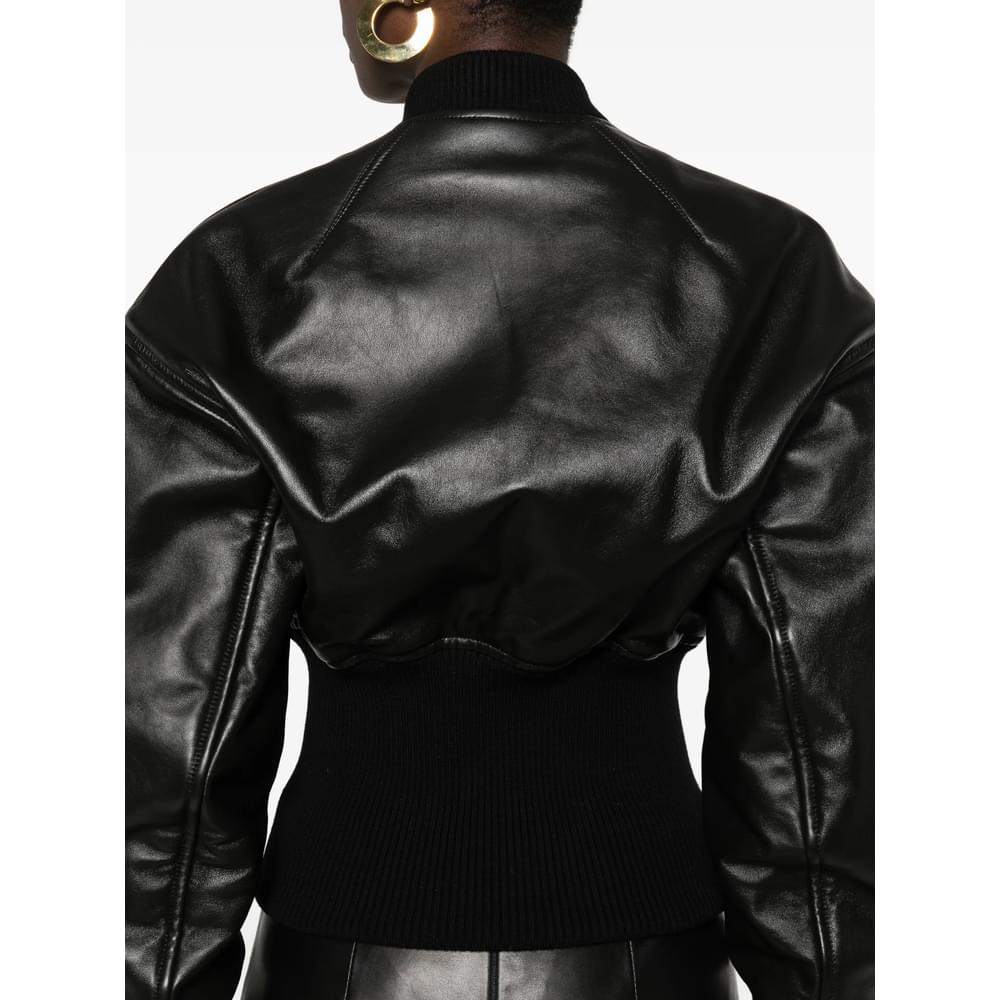 Alaïa Black Jackets - Leather Jackets Women ALAIA