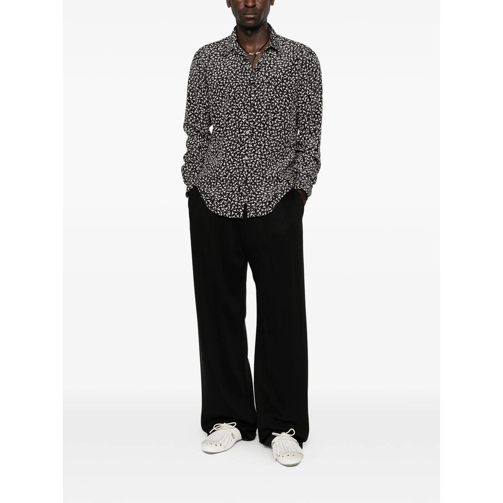 Dries Van Noten Black Shirts Men