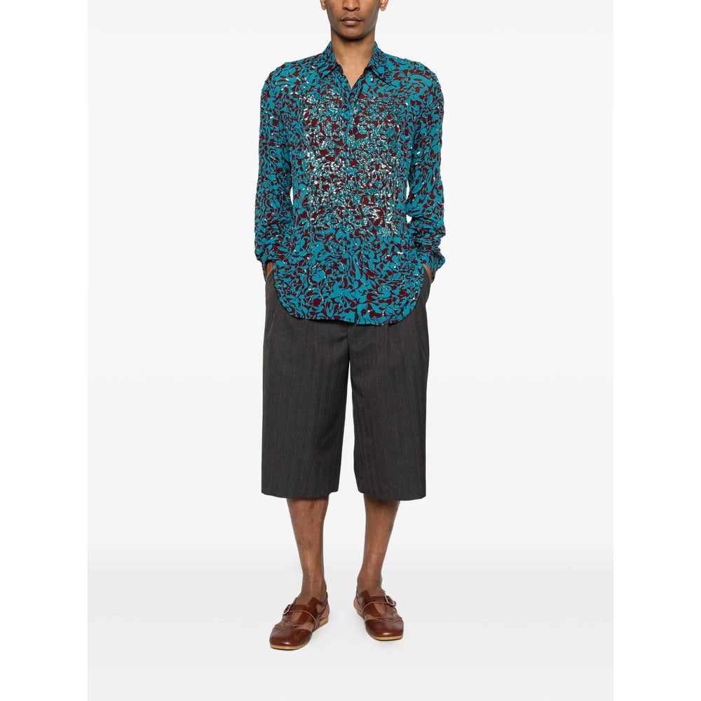 Dries Van Noten Blue Shirts Men DRIES VAN NOTEN