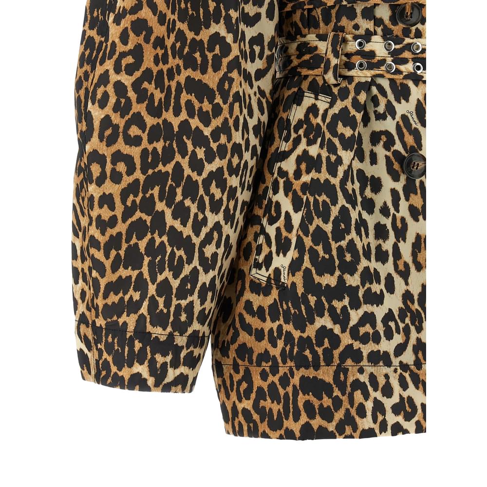 Ganni Brown Coats - Trench & Raincoats Women GANNI