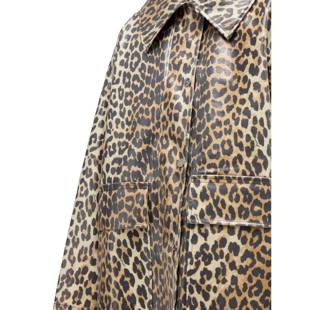 Ganni Neutrals Jackets - Oversized Jackets Women GANNI
