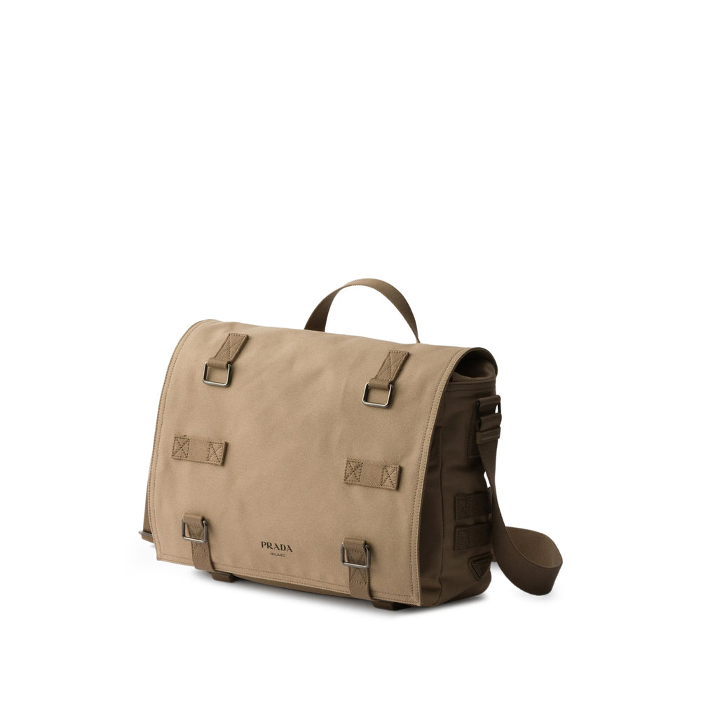Prada Neutrals Messenger Bags Men PRADA