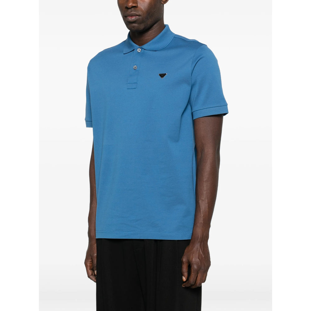 Prada Blue Polo Shirts Men PRADA