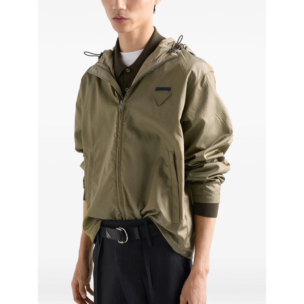 Prada Green Jackets - Hooded Jackets Men PRADA