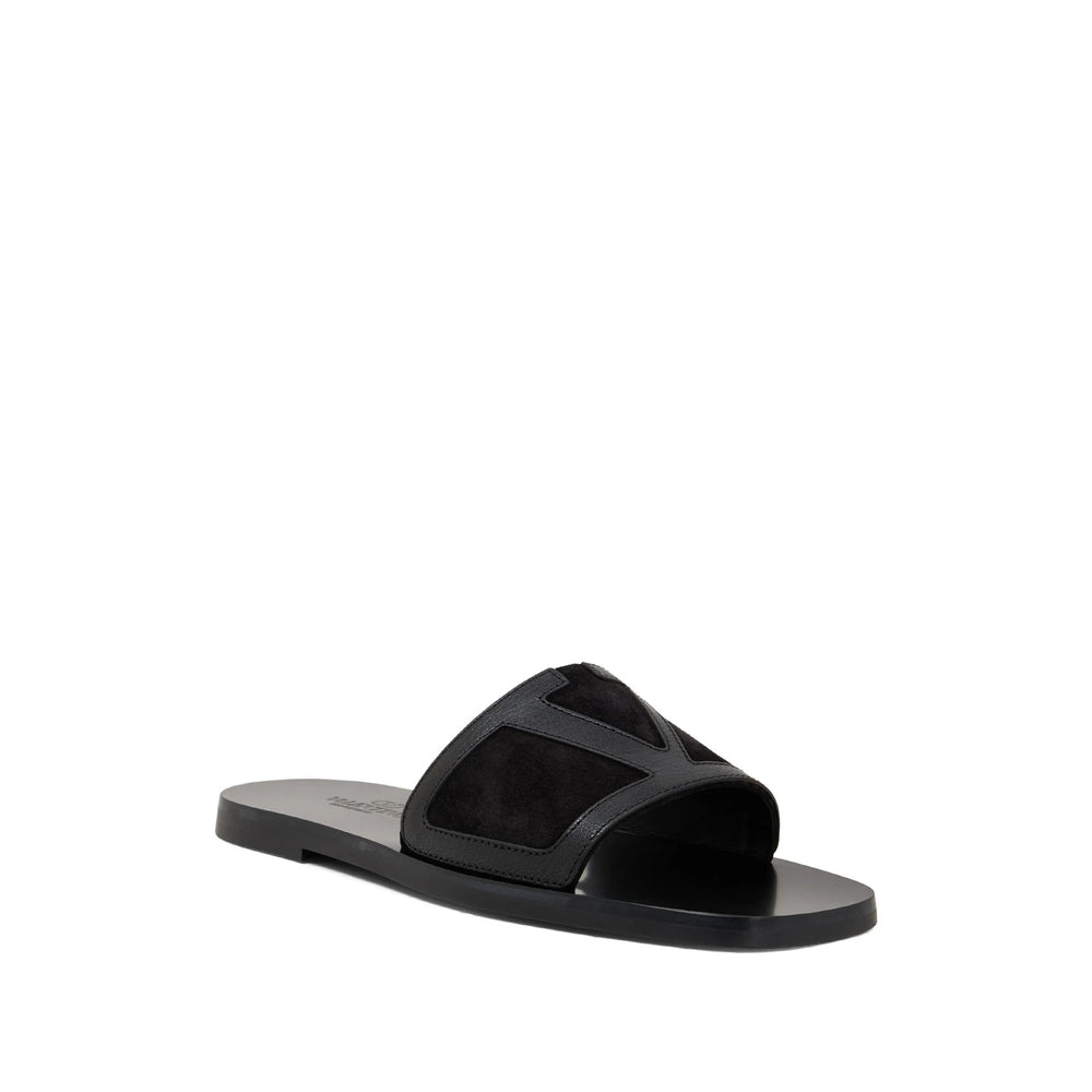 Valentino Garavani Black Sandals Men VALENTINO GARAVANI