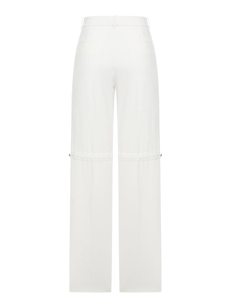 Fendi Women Wide Leg Pants In Fluid Cotton FENDI