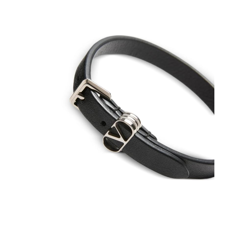 Valentino Garavani Black Bracelets Men Men VALENTINO GARAVANI