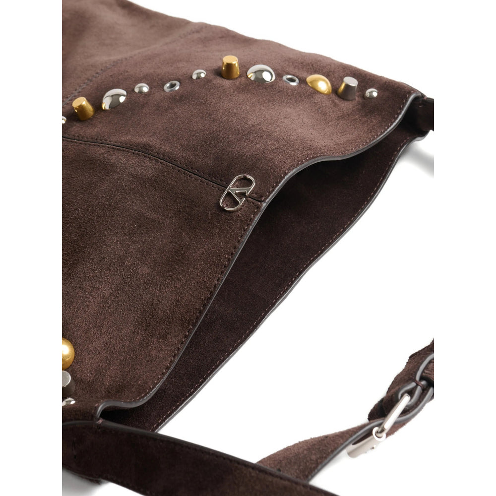 Valentino Garavani Brown Shoulder Bags Men VALENTINO GARAVANI